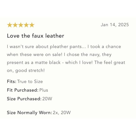 NWT Size 18W - The Colette Faux-Leather Crop Wide-Leg Pants Maeve (NWT US$ 148) - Picture 3 of 16